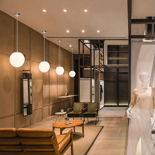 Modern  Glass Sphere Ceiling Light