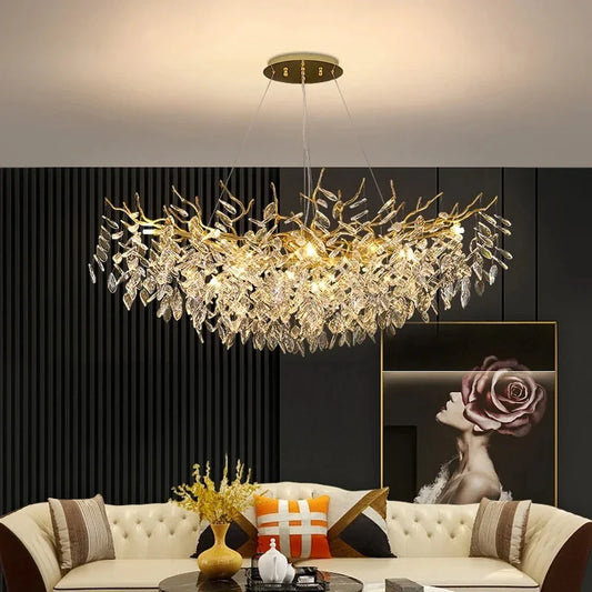 Luxury Gold Crystal LED Chandeliers