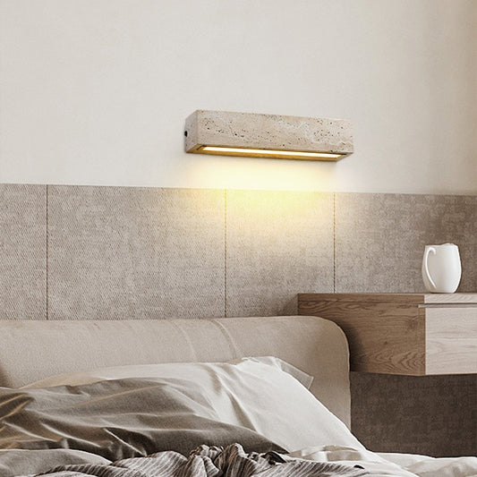 Serene Travertine Wall Lamp