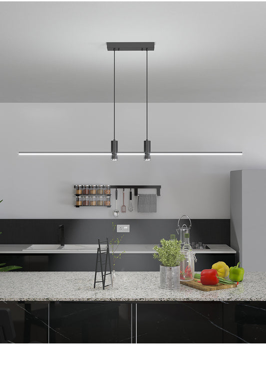 Industrical Minimalist Strip Spot Light in Black