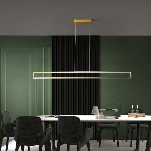 Sleek Copper Pendant