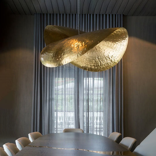 Lotus Copper Leaf Chandelier