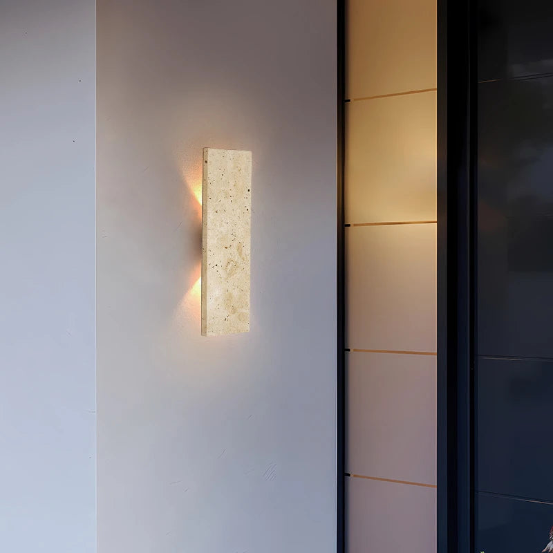 Natural Stone Interior Exterior Led Wall Light
