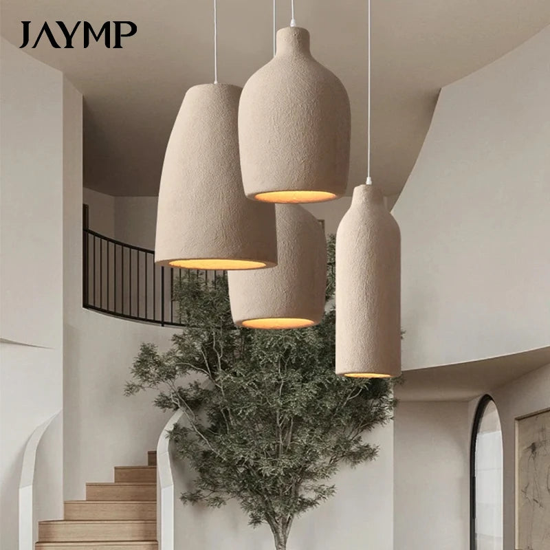 Japanese Wabi Sabi Ceiling Chandelier Modern LED Pendant Lights for Dining Living Room Bedroom Bar Homestay Loft Hanghing Lamp