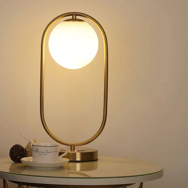 Nordic Modern Glass Ball Table Lamps