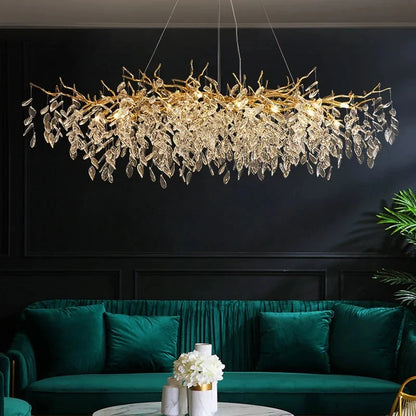 Luxury Gold Crystal LED Chandeliers