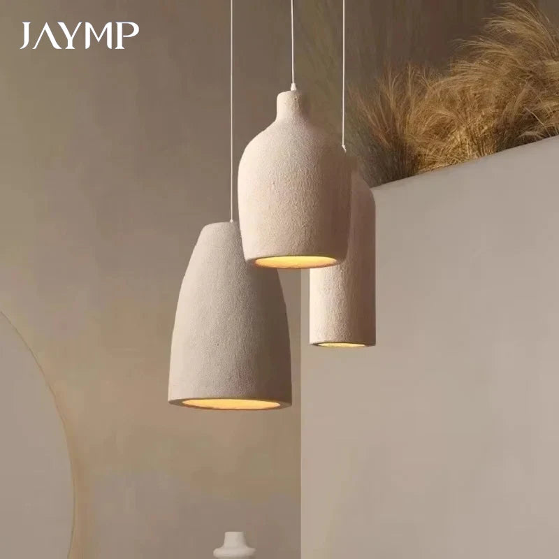 Japanese Wabi Sabi Ceiling Chandelier Modern LED Pendant Lights for Dining Living Room Bedroom Bar Homestay Loft Hanghing Lamp