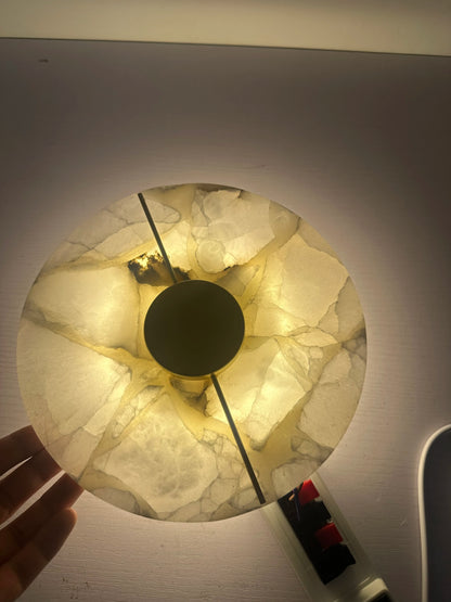 Luma Alabaster Marble Wall Sconce