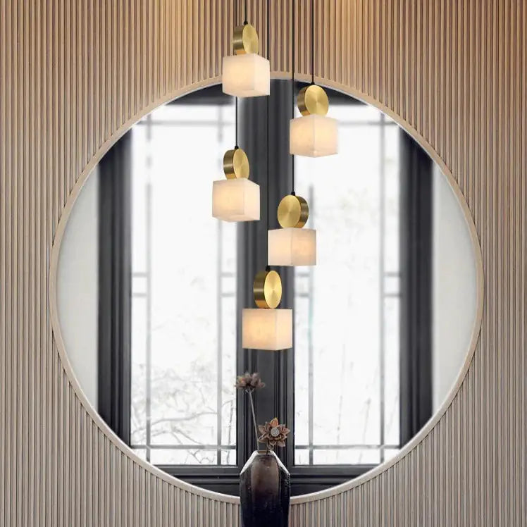 Nordic Marble Square Pendant Light