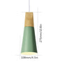 Nordic Wooden Cone Pendant Light